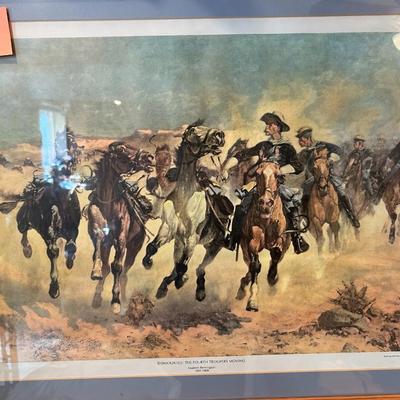 A Dash for the Timber by Frederic Remington Framed Print