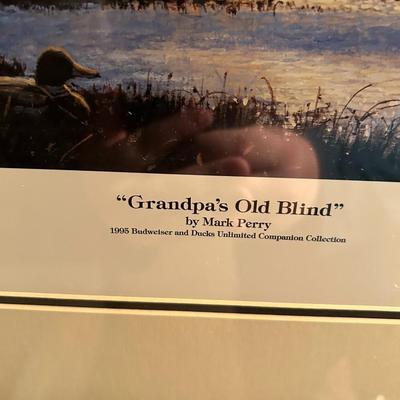 Mark Perry "Grandpa's Old Blind" Signed & Numbered Print