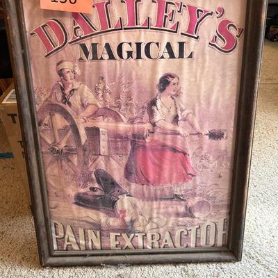 Vintage Dalley's Magical Pain Extractor Poster