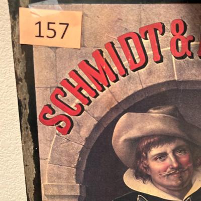 Vintage Schmidt & Hoffmann Lager Beer Sign