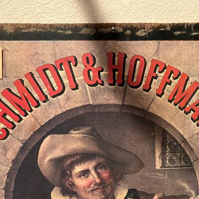 Vintage Schmidt & Hoffmann Lager Beer Sign