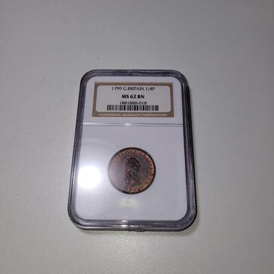 1799 Great Britain 1/4P