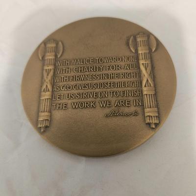 Abraham Lincoln medal Feb 12 1809 April 14 1865
