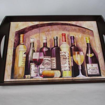 Tiled Wine Serving Tray