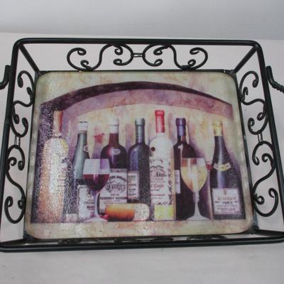 Tempered Glass Wine Tray