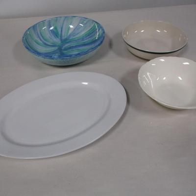 Serving Bowls & Platter