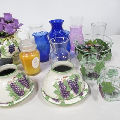 Assorted Vases & Candles