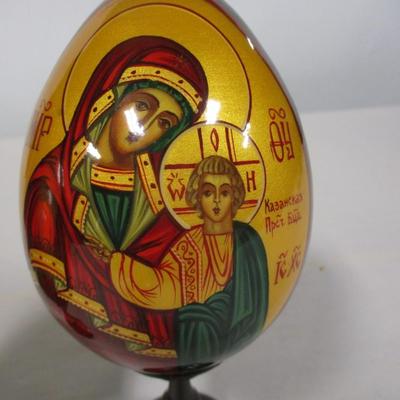Wooden Hand Painted Russian Eggs