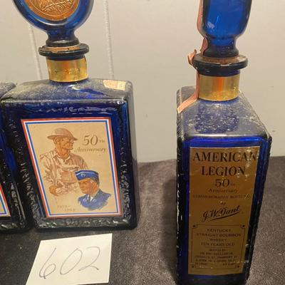 Vintage American Legion Decanters