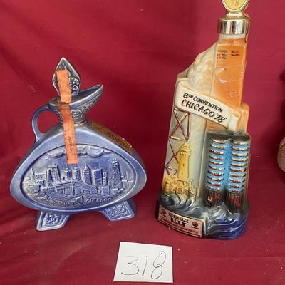 Vintage Chicago Beam Decanters