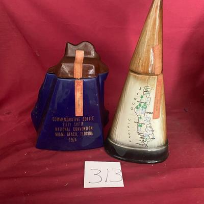 Vintage Florida & California Beam Decanters