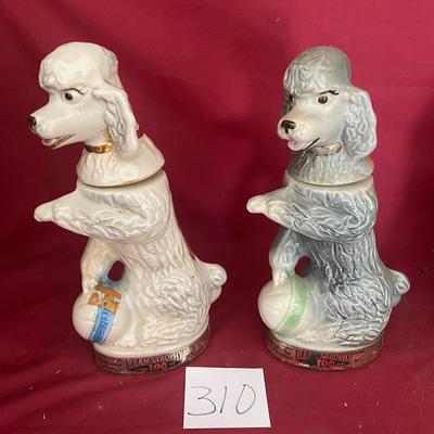 Vintage Beams Poodle Decanters