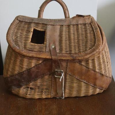 Vintage Split Cane Creel with Leather # 1