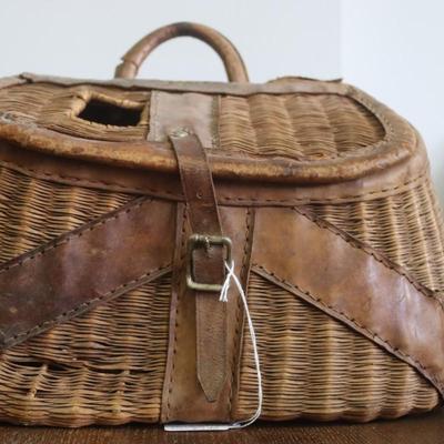 Vintage Split Cane Creel with Leather # 1