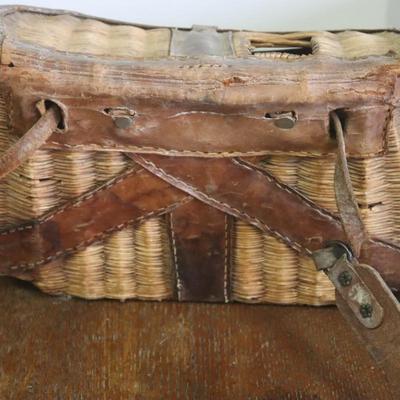 Vintage Split Cane Creel with Leather # 2