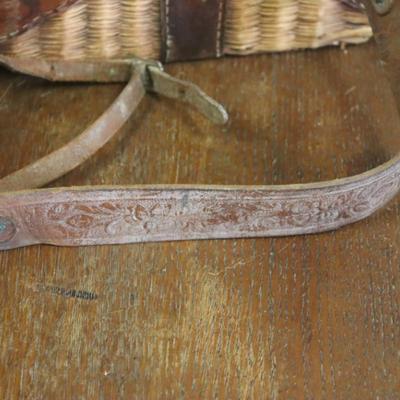 Vintage Split Cane Creel with Leather # 2