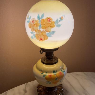 Vintage Hand-painted Banquet Style Lamp