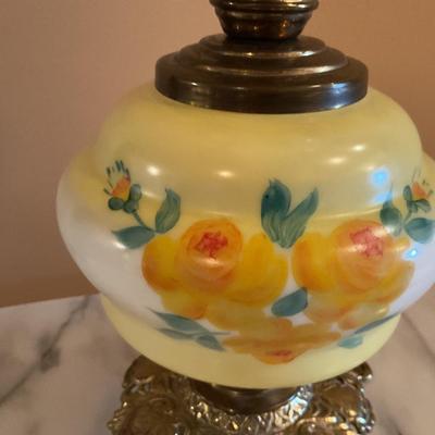 Vintage Hand-painted Banquet Style Lamp