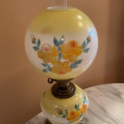 Vintage Hand-painted Banquet Style Lamp