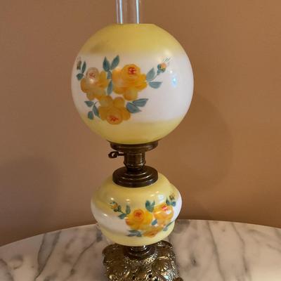 Vintage Hand-painted Banquet Style Lamp