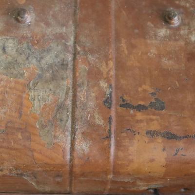 Metal Trunk - Liverpool England  29 x 21 x 19 1/2