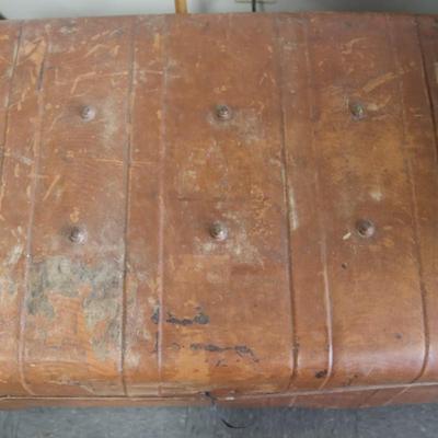 Metal Trunk - Liverpool England  29 x 21 x 19 1/2