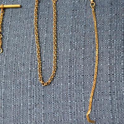 LOT 395  POCKET WATCH CHAINS