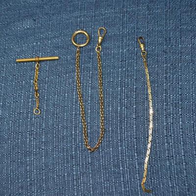LOT 395  POCKET WATCH CHAINS