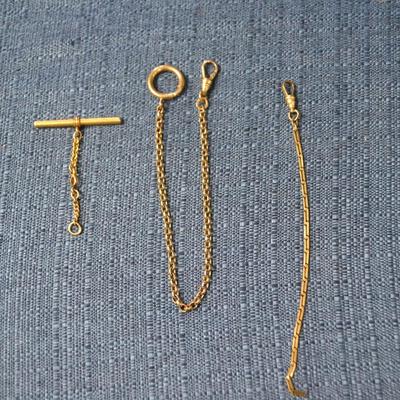 LOT 395  POCKET WATCH CHAINS