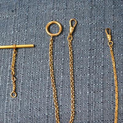 LOT 395  POCKET WATCH CHAINS