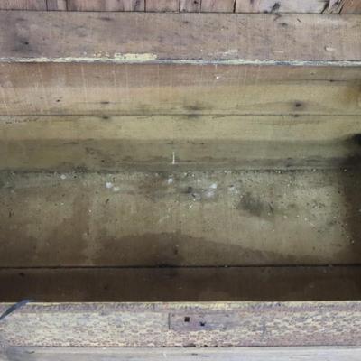 Round Top Trunk - 30 x 16 x 19 1/2 inches - Broken hinges