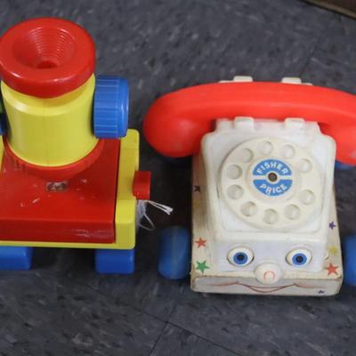 Fisher Price Toy Phone and Toy Microscope