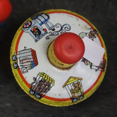 Fisher Price Toy Phone & Little Snoopy plus Ohio Art Metal Circus Top