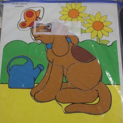 5 Wooden Puzzles by Playskool