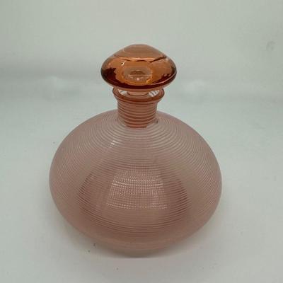 Vtg Petite Depression Glass Decanter