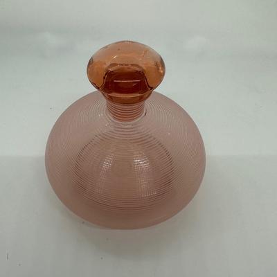 Vtg Petite Depression Glass Decanter