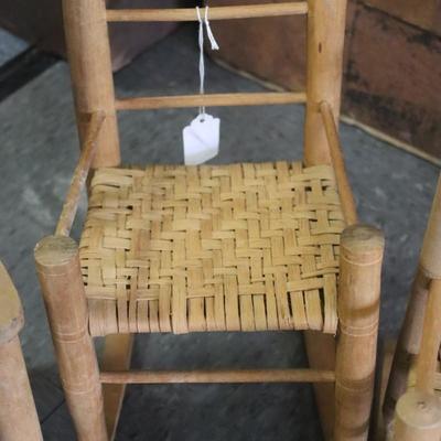 3 Cane Rockers for Dolls
