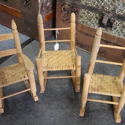 3 Cane Rockers for Dolls