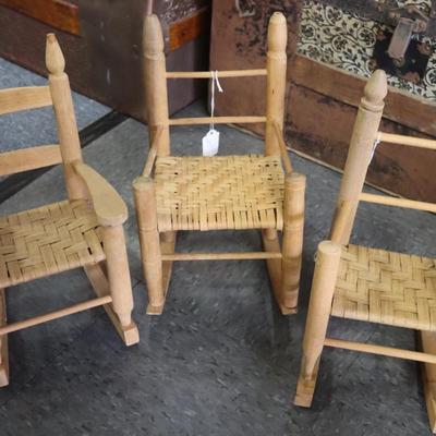 3 Cane Rockers for Dolls