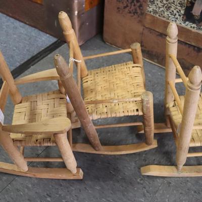 3 Cane Rockers for Dolls
