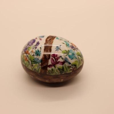 Vtg Hand Painted Egg