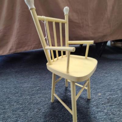Yellow High Chair for a Doll  -  1930s