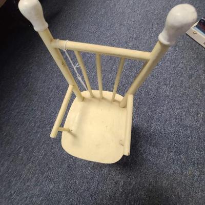 Yellow High Chair for a Doll  -  1930s
