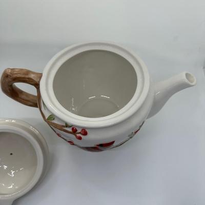 Harry & David Cardinal Teapot