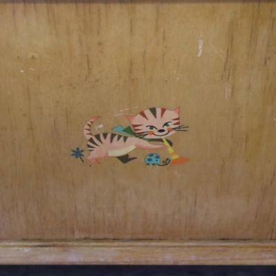 Wooden Doll Bed - 25 1/2 x 15 x 14 inches