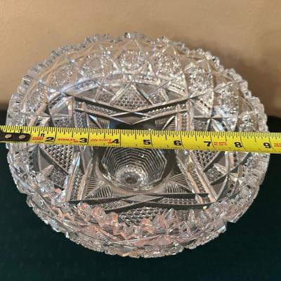 Large America Brilliant Cut Glass Bowl