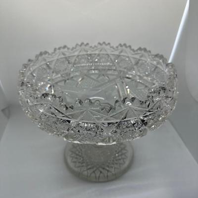 Large America Brilliant Cut Glass Bowl