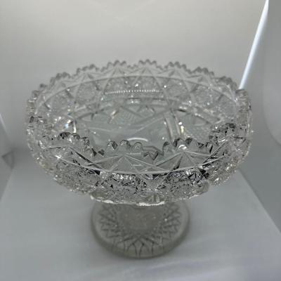 Large America Brilliant Cut Glass Bowl