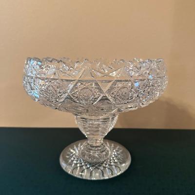 Large America Brilliant Cut Glass Bowl