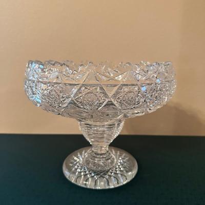 Large America Brilliant Cut Glass Bowl